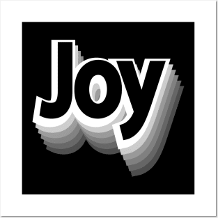 Joy Retro Typography Edition Posters and Art